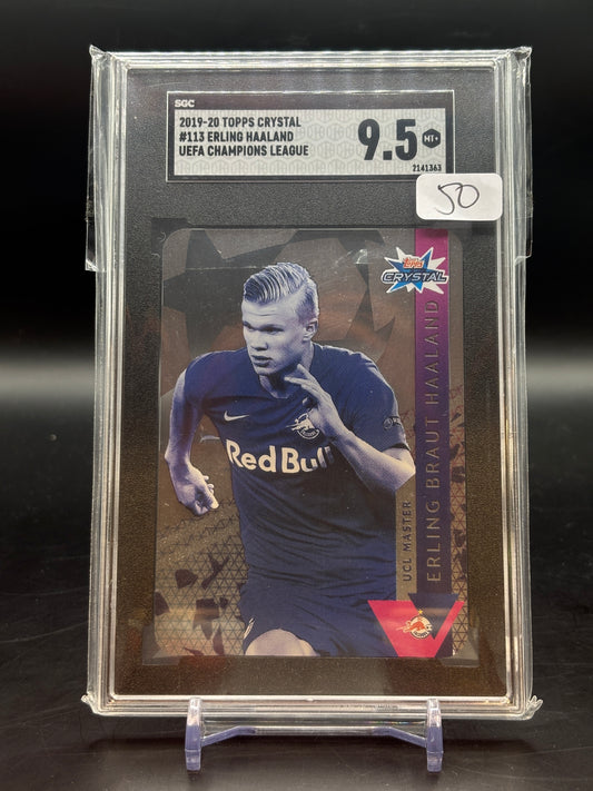 2019/20 Topps Crystal Erling Haaland RC SGC 9.5 2141363