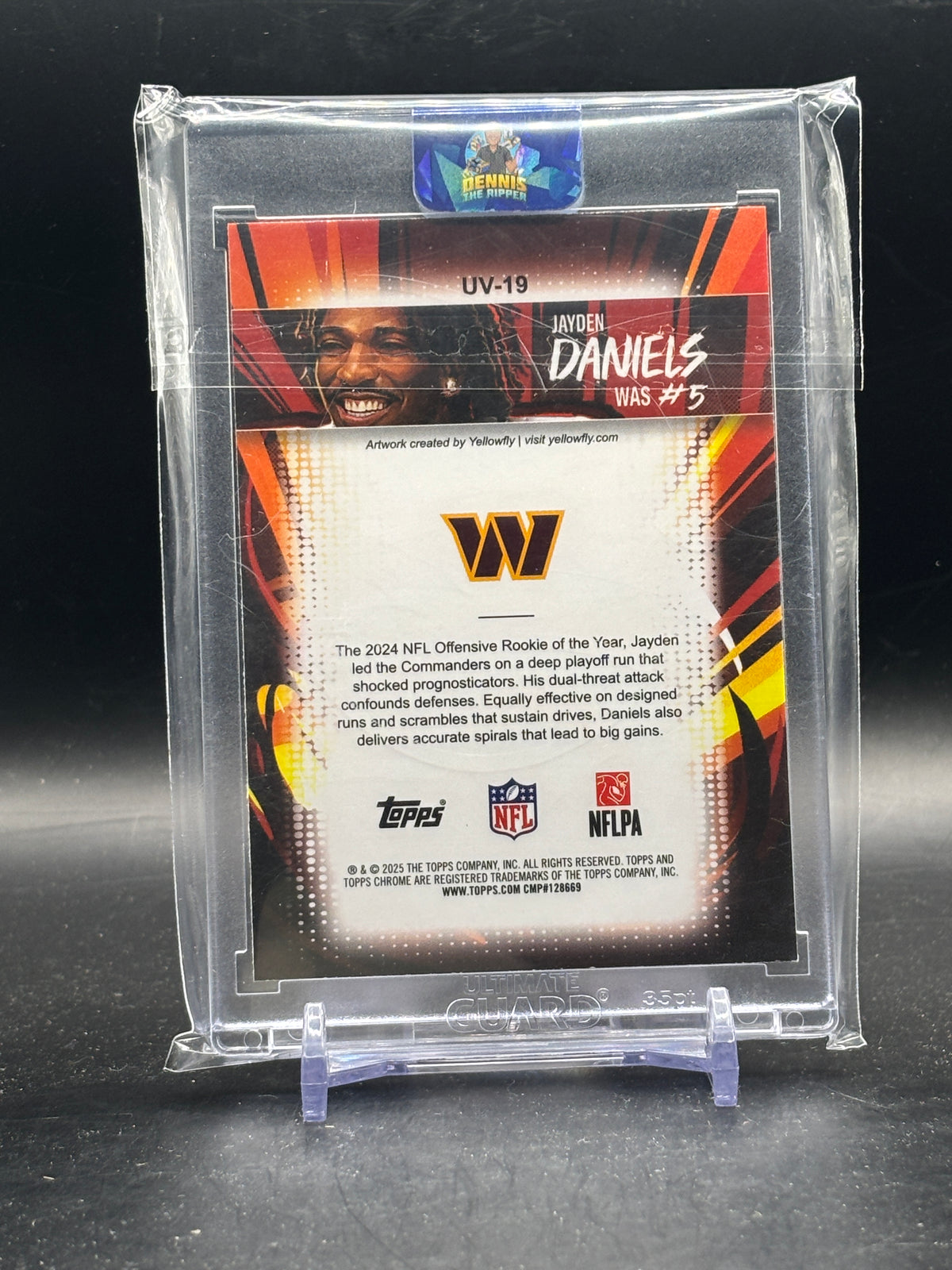 2025 Topps Chrome NFL Jayden Daniels Washington Commanders Ultra Violet