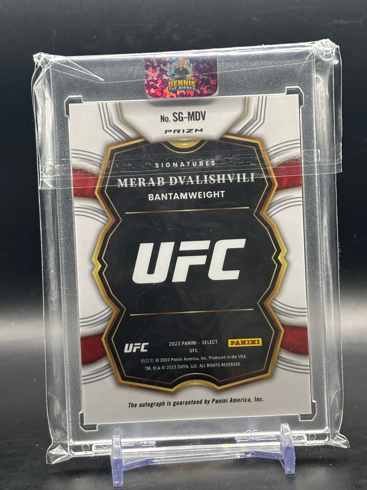 2023 Panini Select UFC Merab Dvalishvili Auto