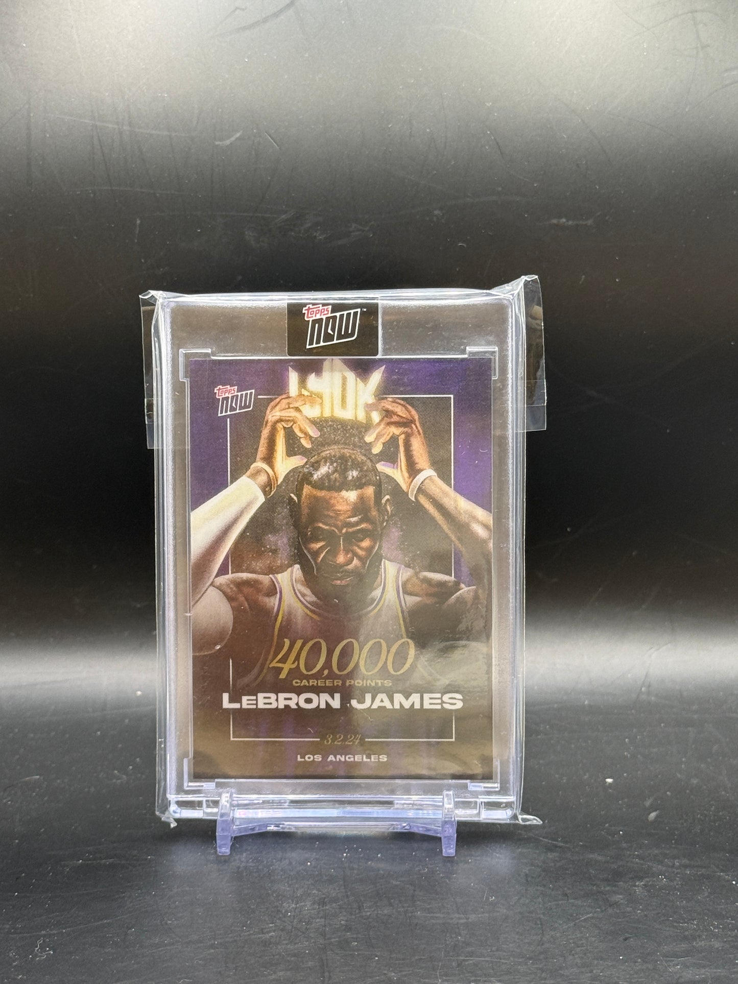 2024 Topps Now LeBron James Los Angeles Lakers 40.000 Career Points