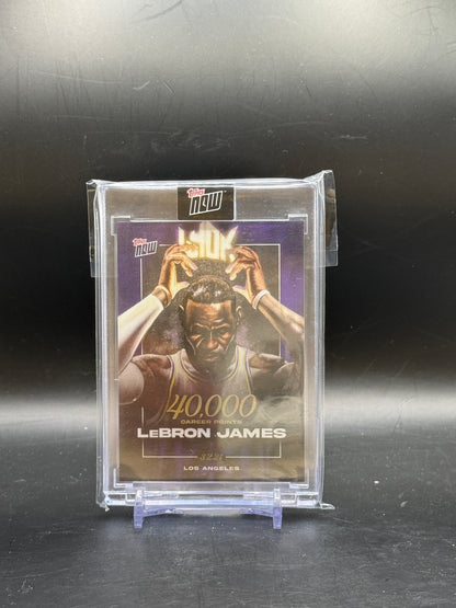 2024 Topps Now LeBron James Los Angeles Lakers 40.000 Career Points