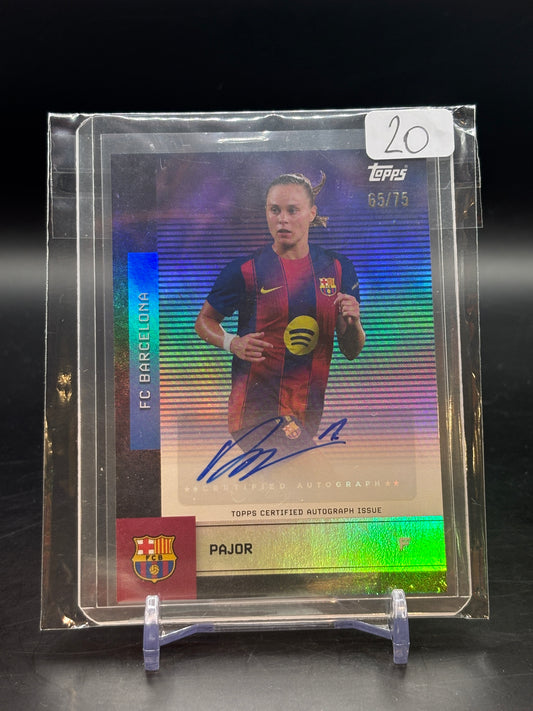 2025/26 Topps Barcelona Team Set Pajor Auto 65/75