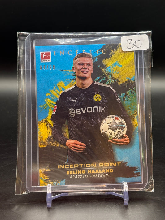 2025 Topps Inception Erling Haaland Blue 64/99