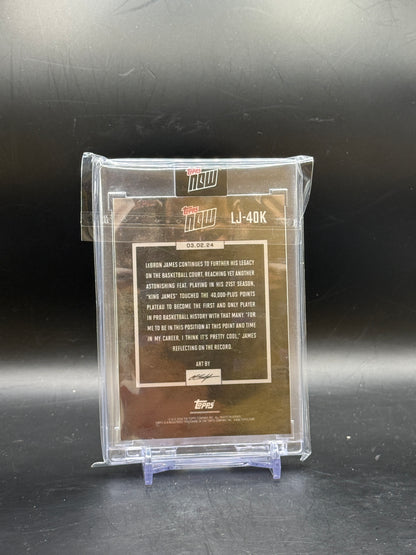 2024 Topps Now LeBron James Los Angeles Lakers 40.000 Career Points