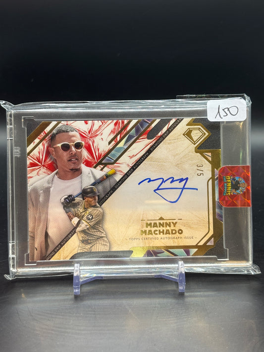 2025 Topps Diamond Icons Manny Machado Red Auto 3/5