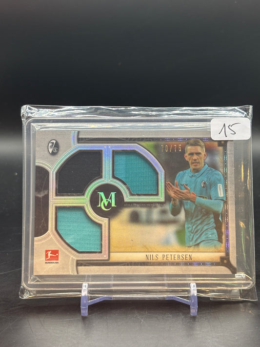 2018/19 Topps Museum Nils Petersen Triple Relic 70/75
