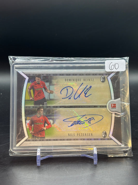 2018/19 Topps Museum Dominique Heintz Nils Petersen Dual Auto 14/25