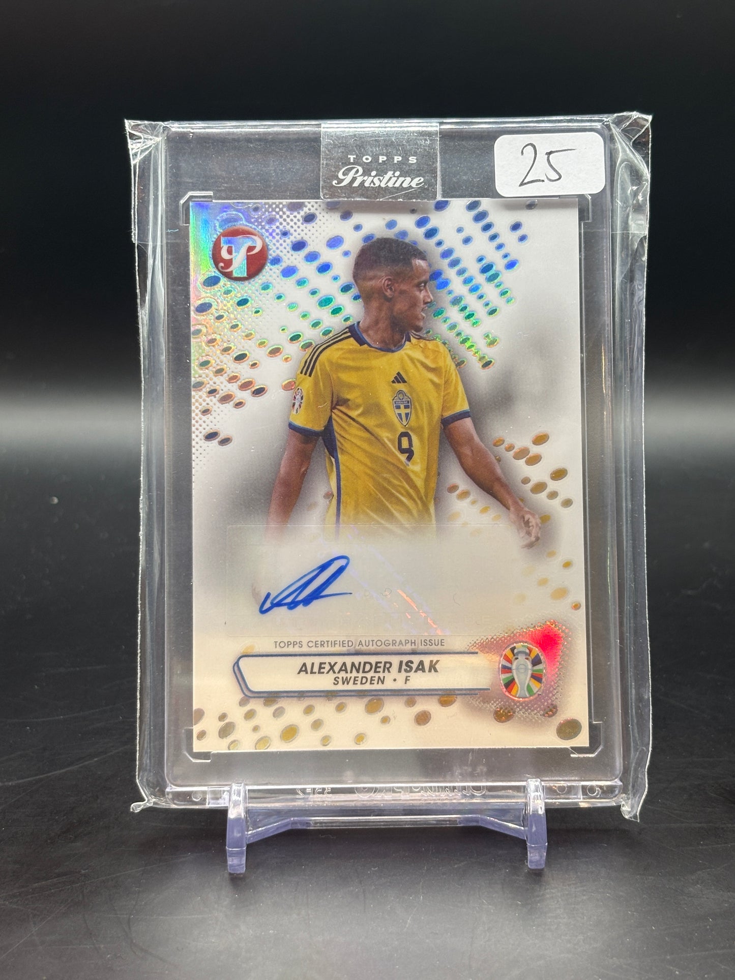 2023 Topps Pristine Euro Alexander Isak Refractor Car