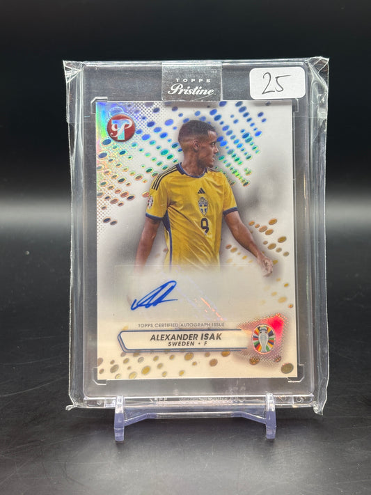 2023 Topps Pristine Euro Alexander Isak Refractor Auto