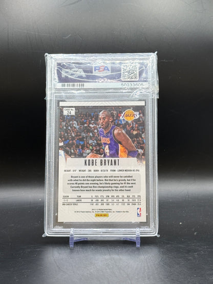 2012 Panini Prizm NBA Kobe Bryant Los Angeles Lakers PSA 9 50333605