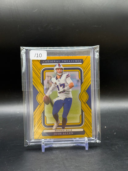 2024 Panini National Treasures NFL Josh Allen Buffalo Bills Gold 04/10