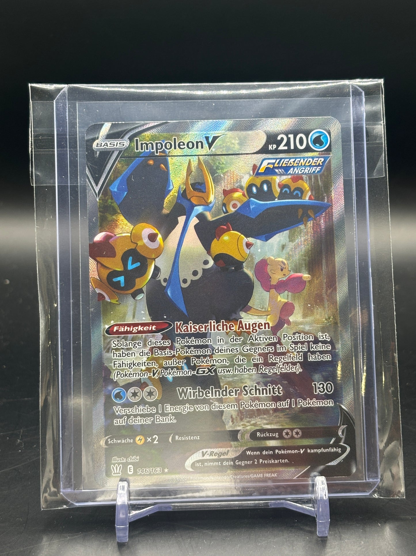 Pokemon Kampfstile Impoleon V Alternate Art 146/163 NM