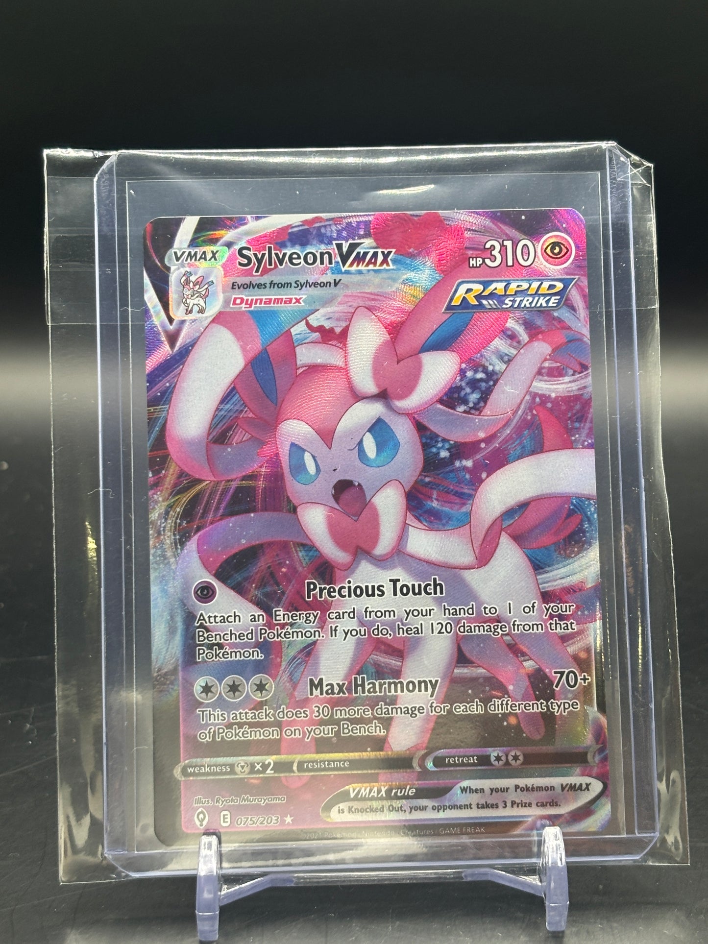 Pokemon Evolving Skies Sylveon VMax 075/203 EN NM