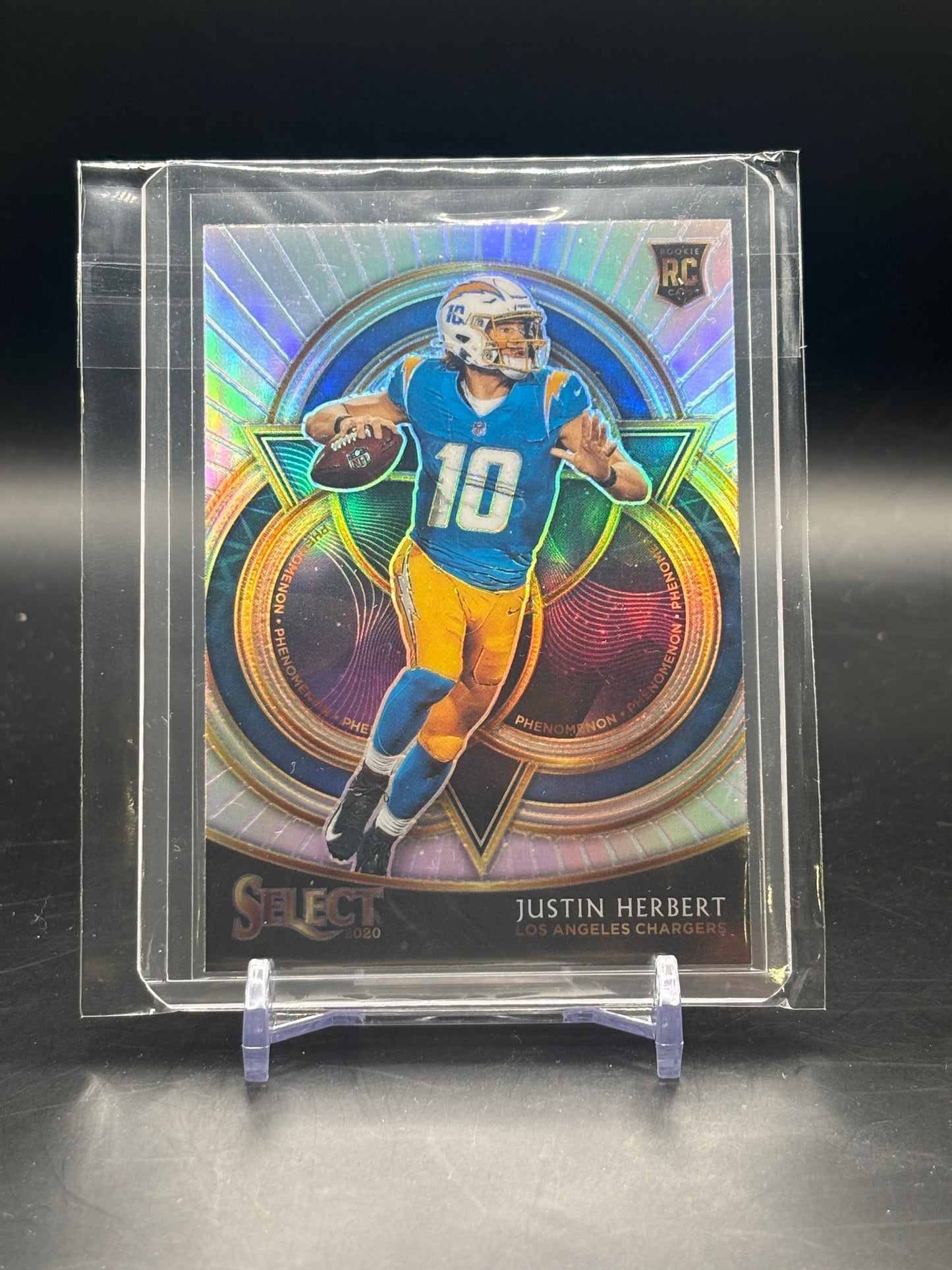 2020 Panini Select Justin Herbert Silver Phenomenon RC