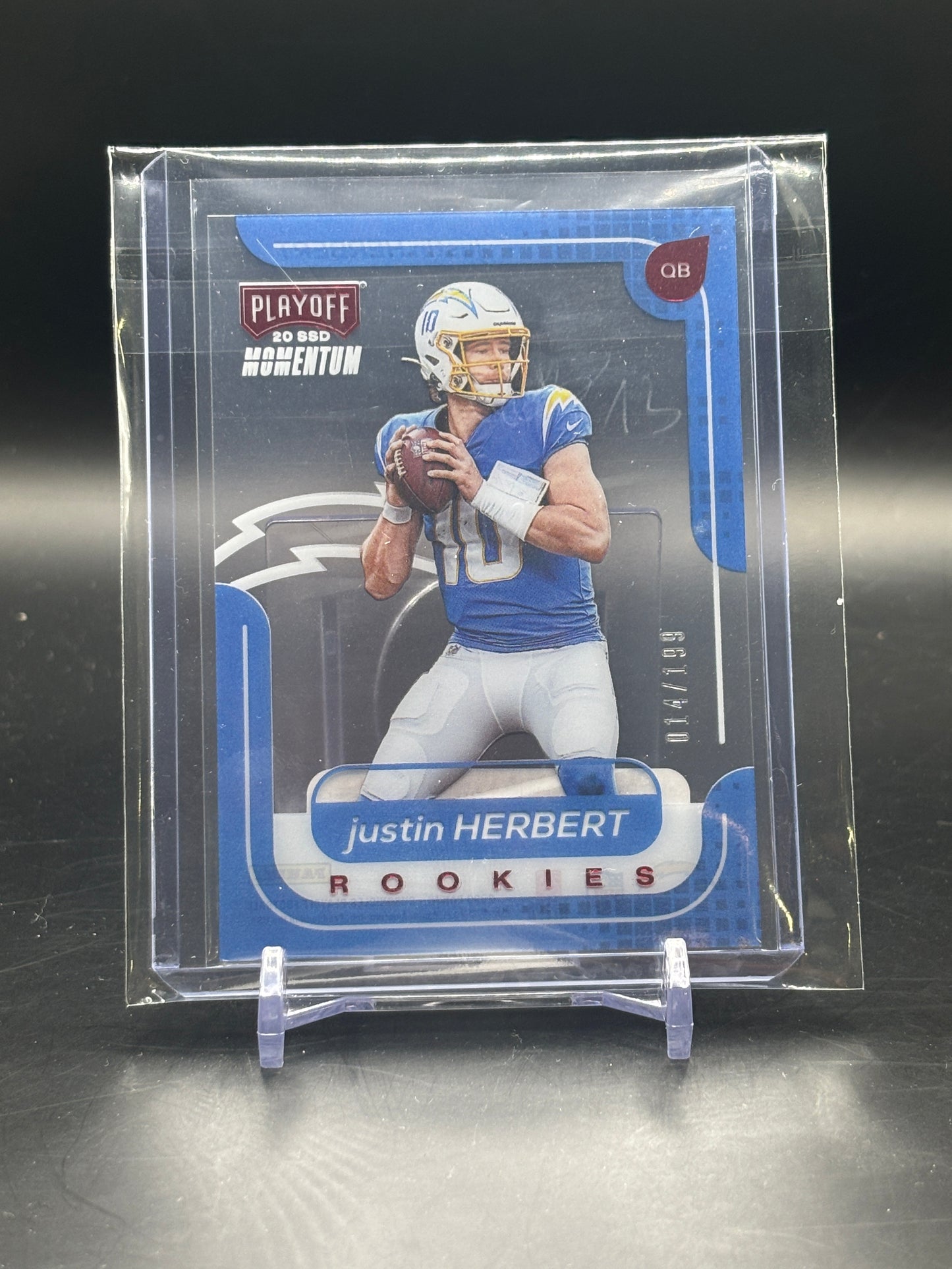 2020 Panini Chronicles Playoff Justin Herbert Red /199 RC