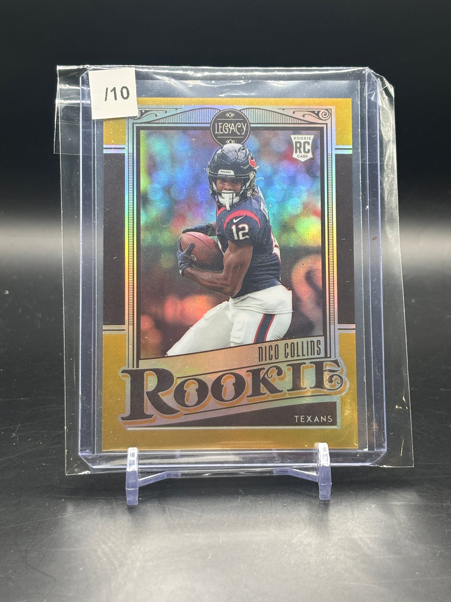 2020 Panini Chronicles Legacy Nico Collins Gold 02/10 RC