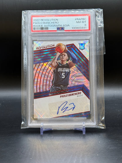 2022 Panini Revolution Paolo Banchero Rookie Auto PSA 8 / 100803441