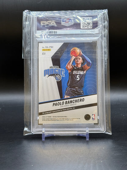 2022 Panini Revolution Paolo Banchero Rookie Auto PSA 8 / 100803441