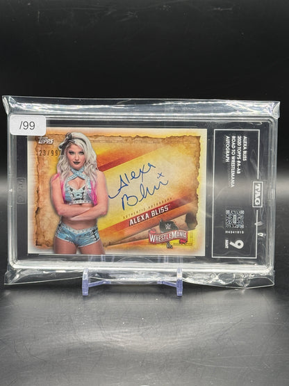 2020 Topps Road to Wrestlemania Alexa Bliss Auto 23/99 TAG H4341815