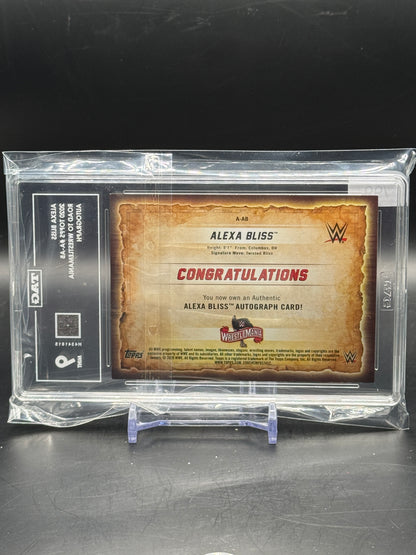 2020 Topps Road to Wrestlemania Alexa Bliss Auto 23/99 TAG H4341815