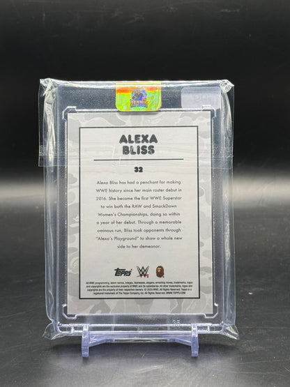 2025 Topps WWE Babe Alexa Bliss Yellow Camo 48/99