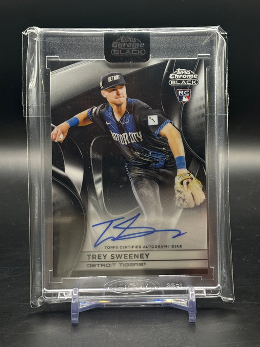 2025 Topps Chrome Black Trey Sweeney Auto RC