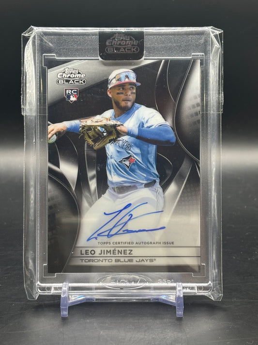 2025 Topps Chrome Black Leo Jimenez Auto RC