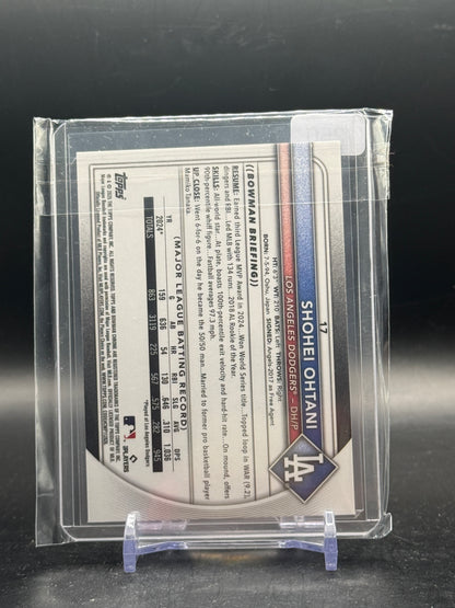 2025 Topps Bowman Chrome MLB Shohei Ohtani Los Angeles Dodgers Purple Geometric 174/250