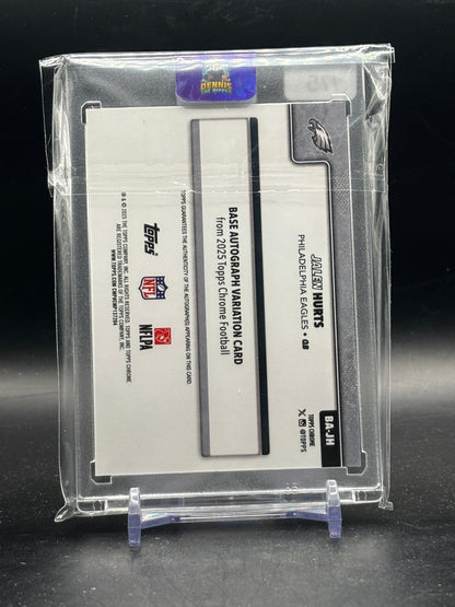 2025 Topps Chrome NFL Jalen Hurts Philadelphia Eagles Purple Auto 39/75