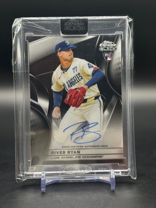 2025 Topps Chrome Black River Ryan Auto RC