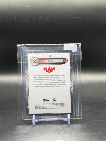 2025 Topps Chrome WWE Sami Zayn 018/249