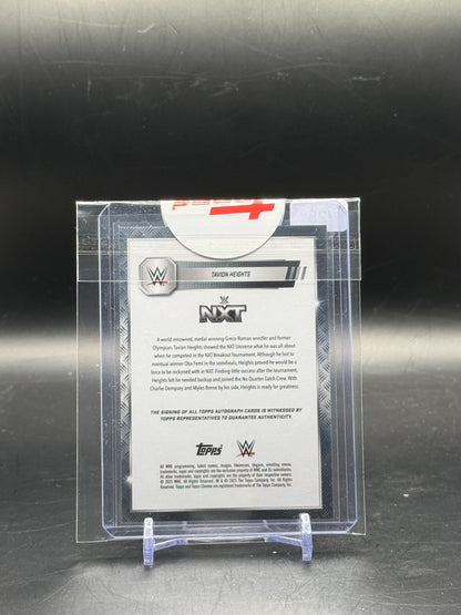 2025 Topps Chrome Tavioin Heights Auto 09/25