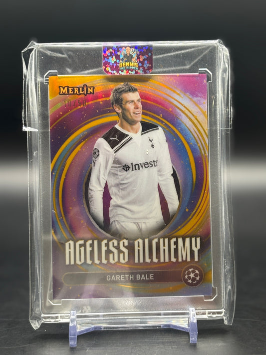 2024/25 Topps Merlin Gareth Bale Ageless Alchemy Gold 10/50