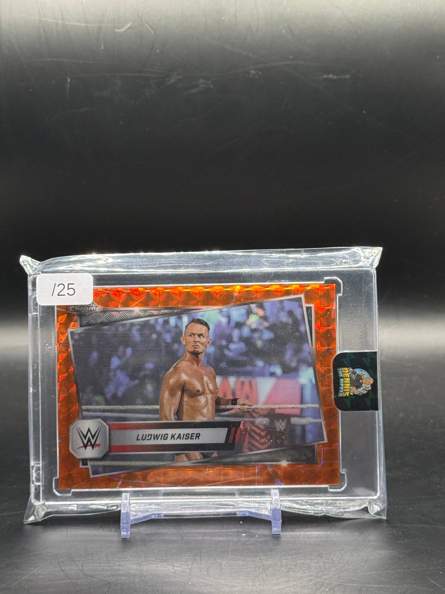 2025 Topps Chrome WWE Ludwig Kaiser Orange Geometric 11/25
