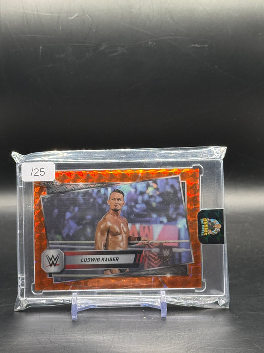 2025 Topps Chrome WWE Ludwig Kaiser Orange Geometric 11/25