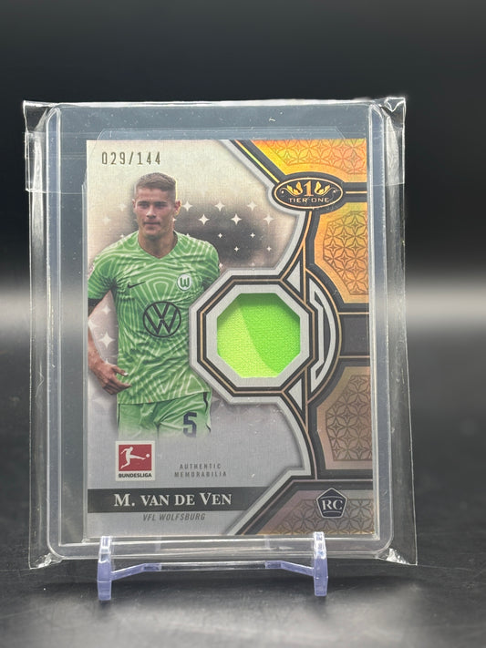 2022/23 Topps Tier One Micky van de Ven Relic 029/144 RC