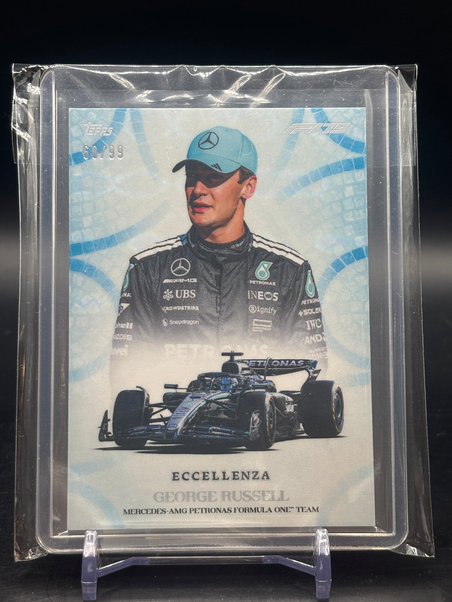 2025 Topps Eccellenza George Russell Centurione Blue 58/99