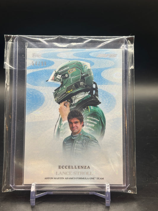 2025 Topps Eccellenza Lance Stroll Blue 54/99