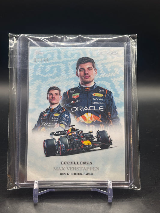 2025 Topps Eccellenza Max Verstappen Blue 36/99