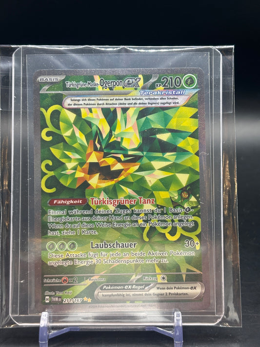 Pokemon Maskerade im Zwielicht Türkisgrüne-Maske-Ogerpon ex Alt Art 211/167