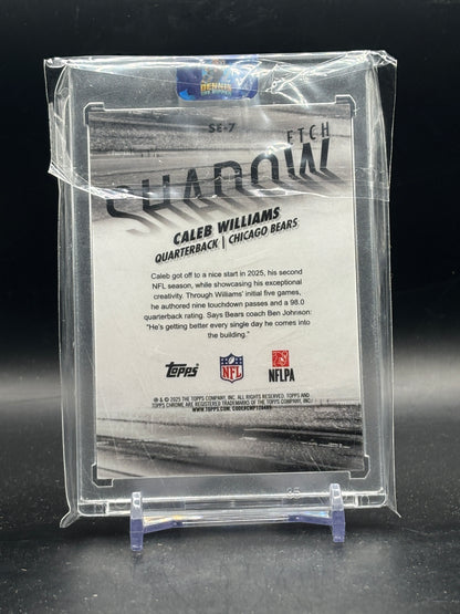 2025 Topps Chrome NFL Caleb Williams Chicago Bears Shadow Etch
