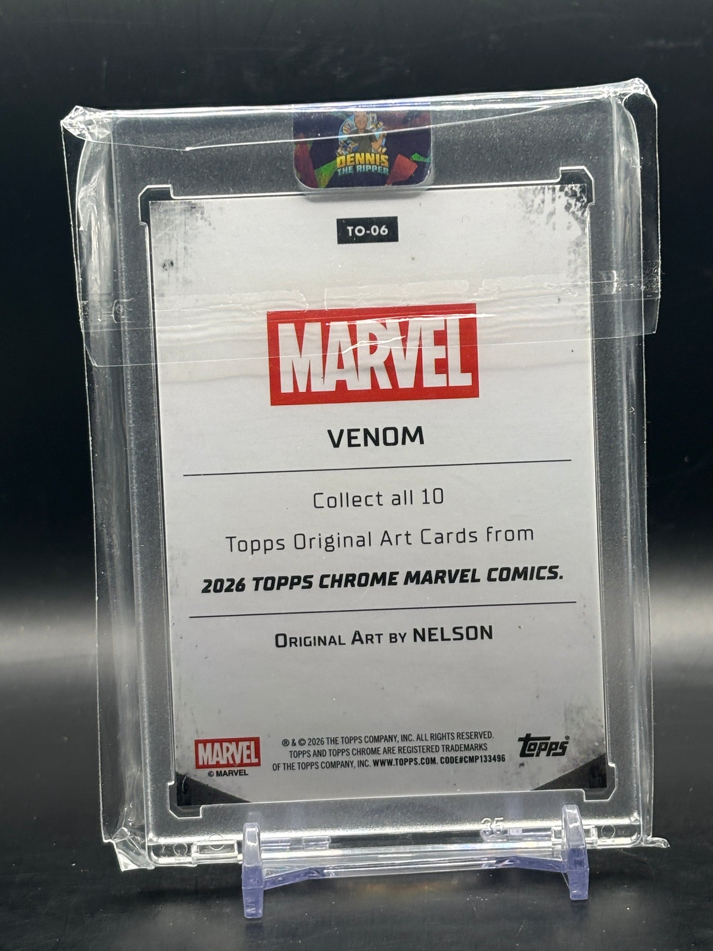 2026 Topps Chrome Marvel Venom Orignal Art