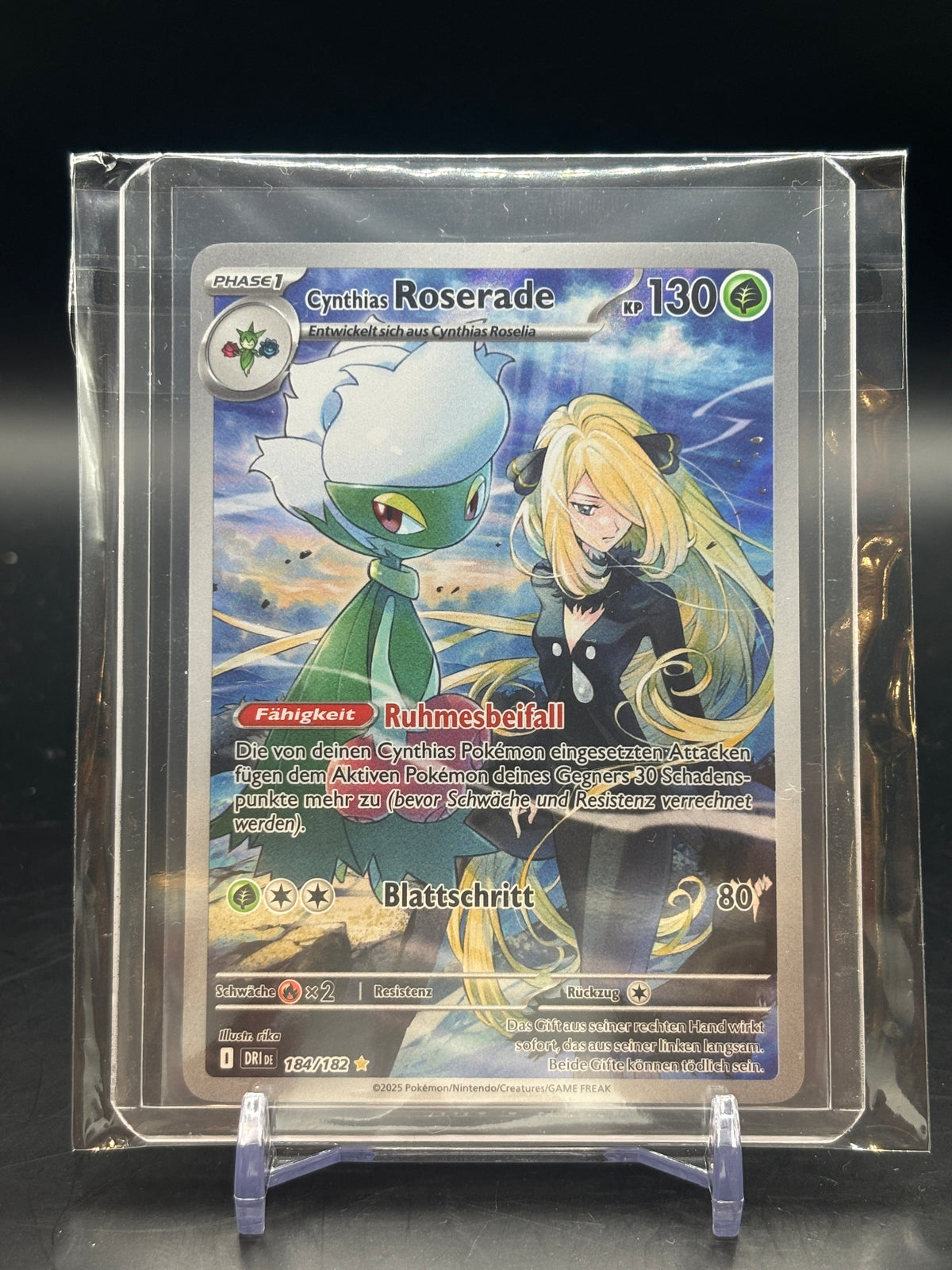 Pokemon Eternal Rivals Cynthia's Roserade Illustration Rare 184/182 ...