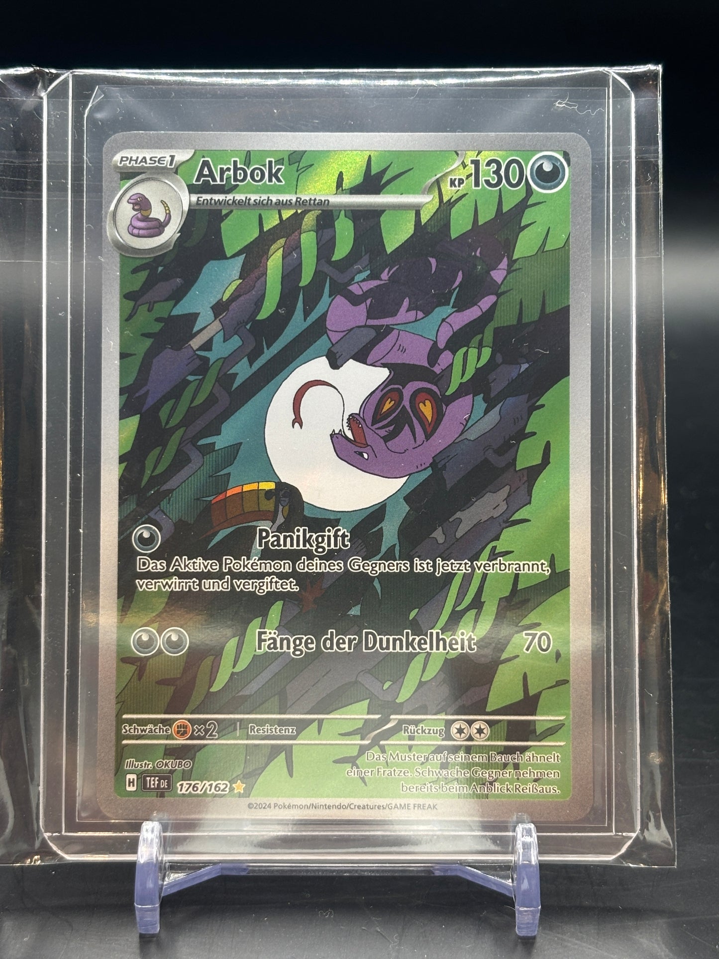Pokemon Gewalten der Zeit Arbok Illustration Rare 176/162