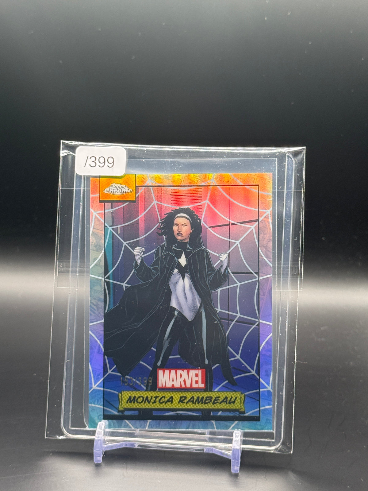 2024 Topps Chrome Marvel Monica Rambeau Spider Web 153/399