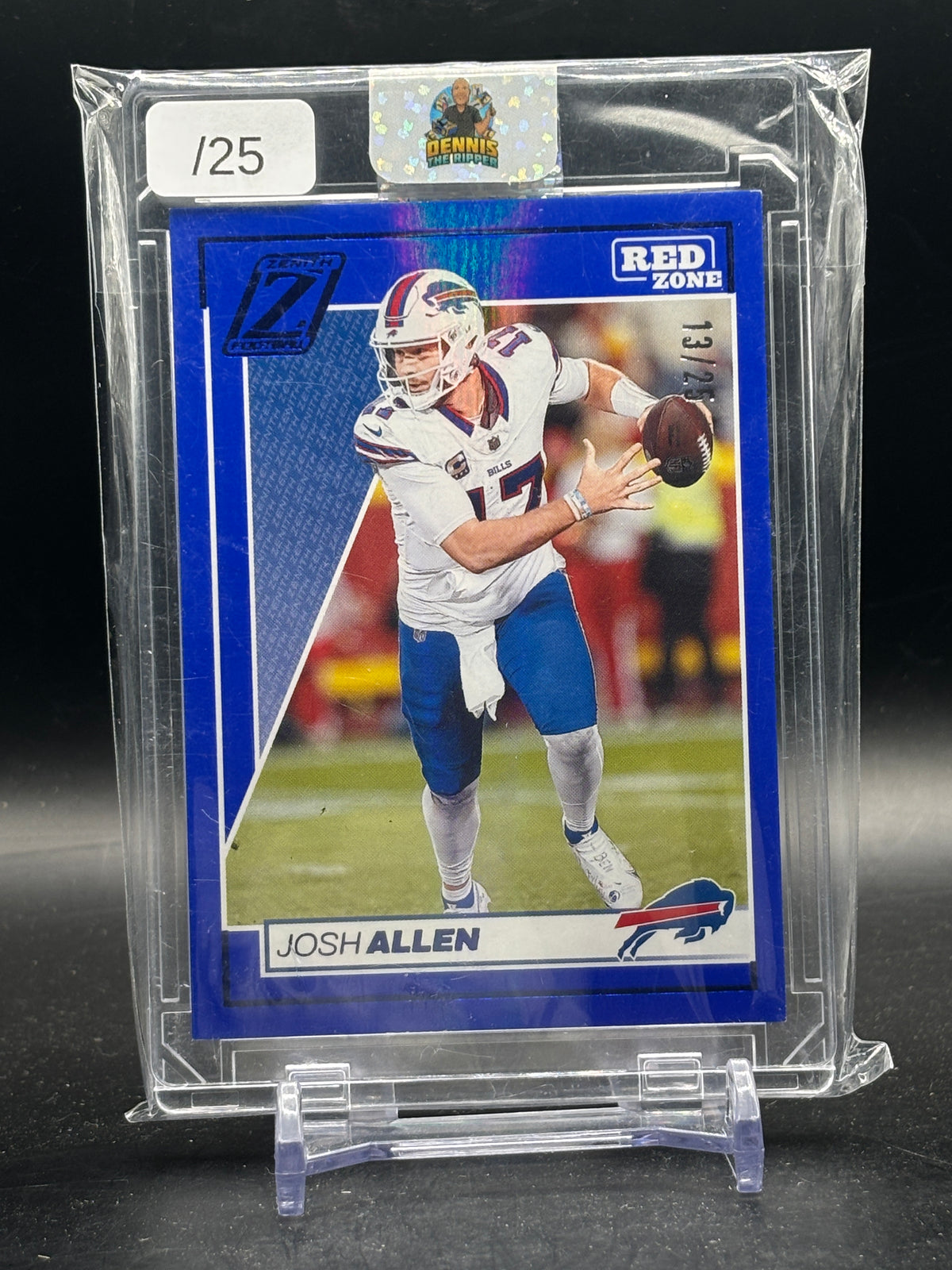 2024 Panini Zenith NFL Josh Allen Buffalo Bills Blue 13/25
