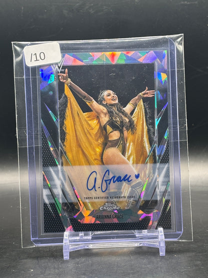 2026 Topps Chrome Sapphire WWE Arianna Grace Black 06/10
