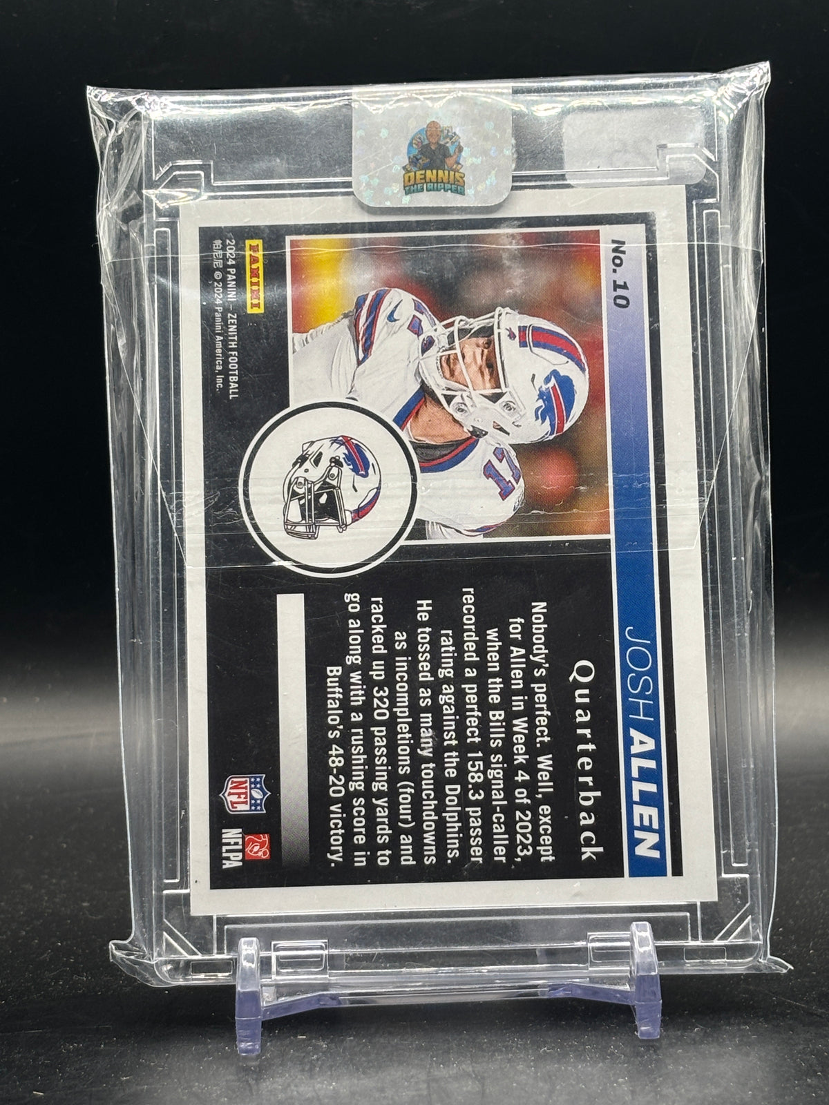 2024 Panini Zenith NFL Josh Allen Buffalo Bills Blue 13/25