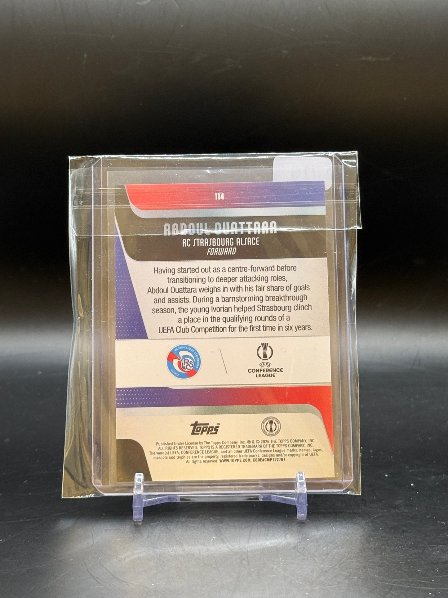 2026 Topps UCC Flagship Abdoul Ouattara Black 02/10