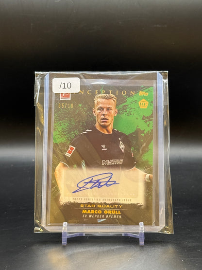 2025 Topps Inception Bundesliga Marco Grüll Autograph 05/10